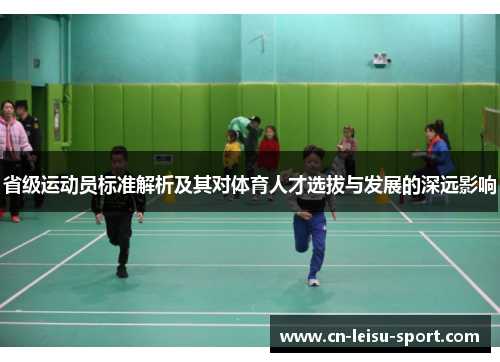 省级运动员标准解析及其对体育人才选拔与发展的深远影响